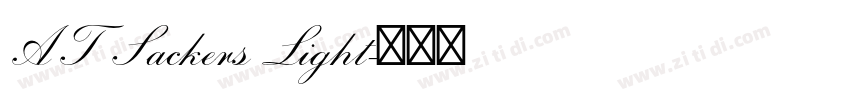 AT Sackers Light字体转换